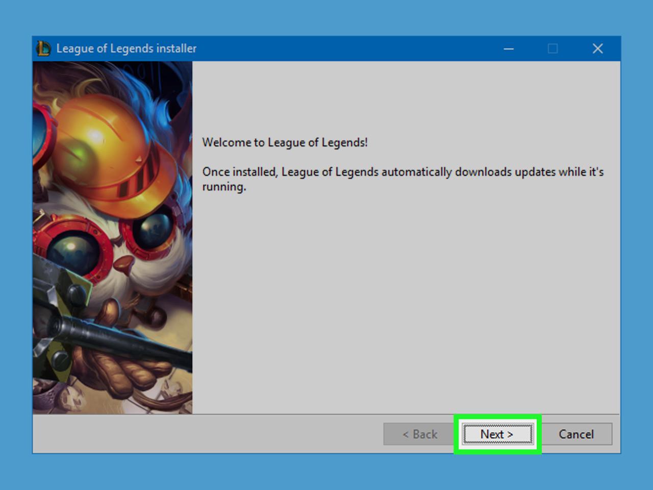 Cara install game league of legends