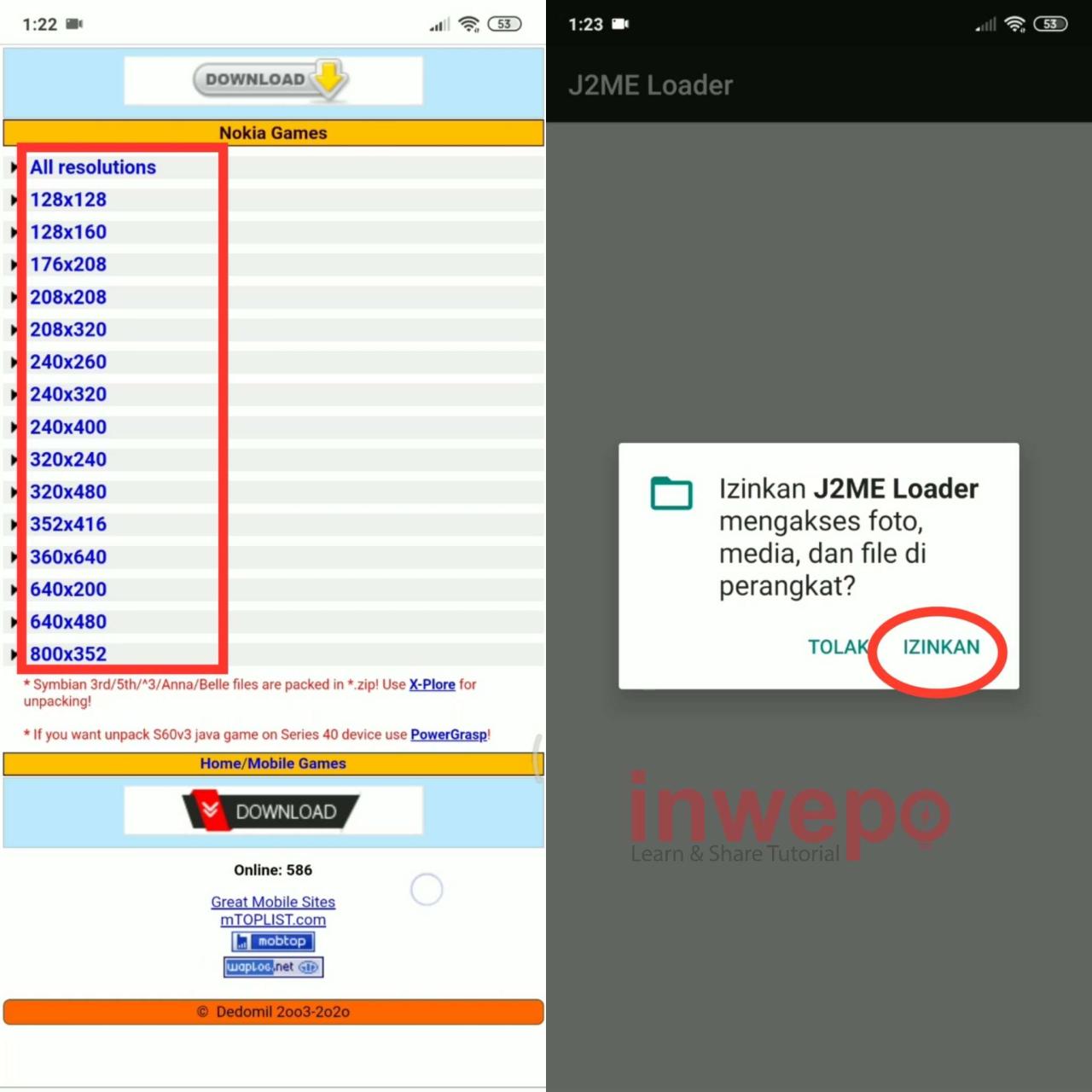 Cara install game java di android