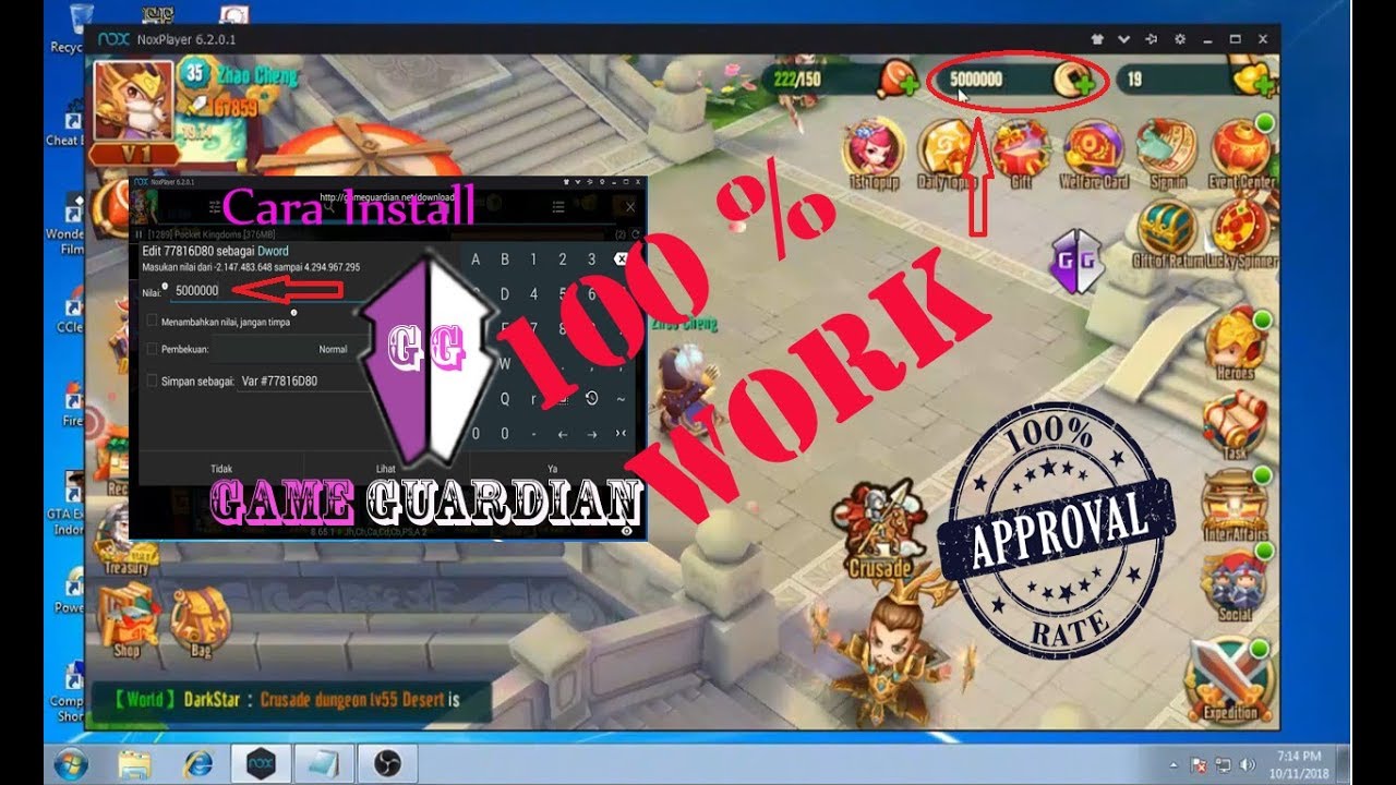 Cara install game guardian