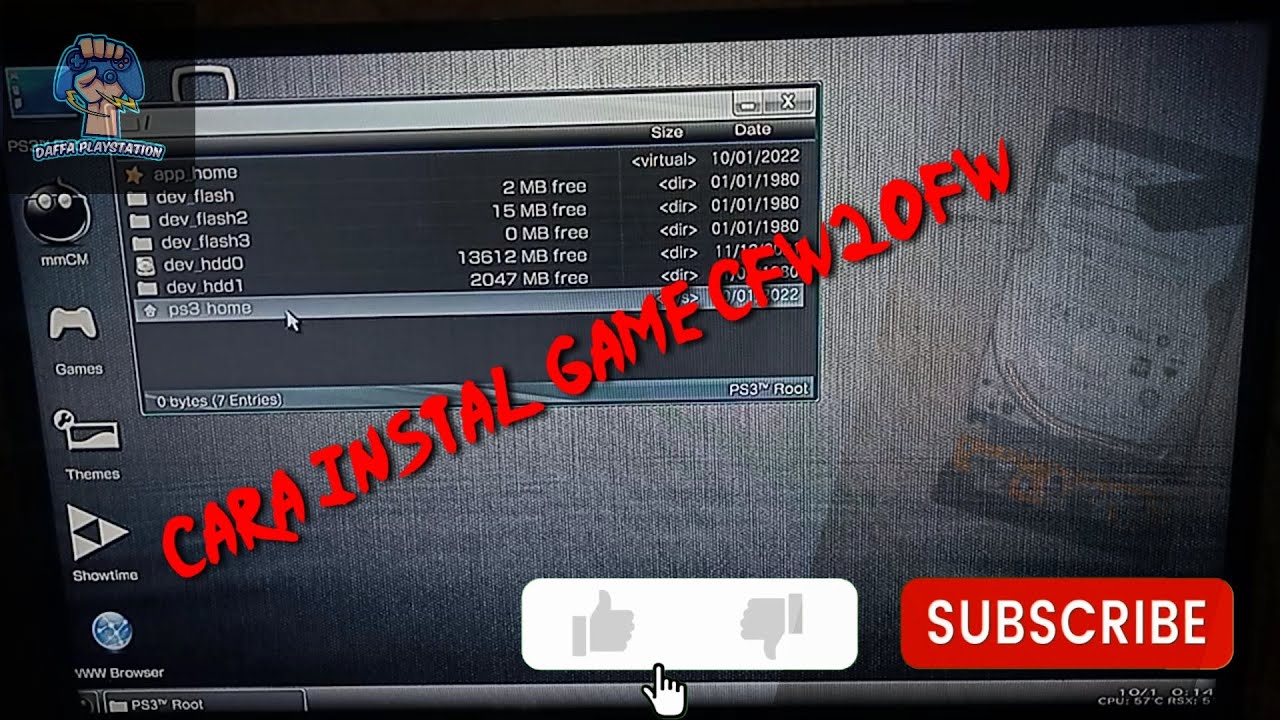Cara install game ps3 cfw2ofw