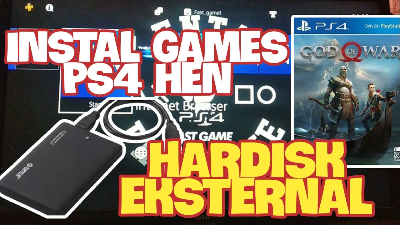 Cara install game ps4 dari hdd eksternal