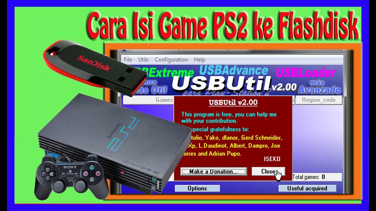 Cara install game ps2 di flashdisk