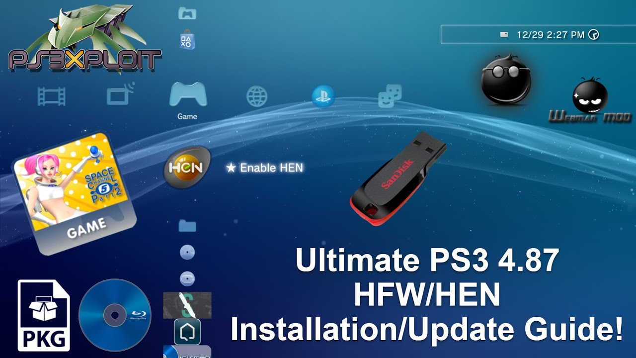 Cara install game iso di ps3 hen