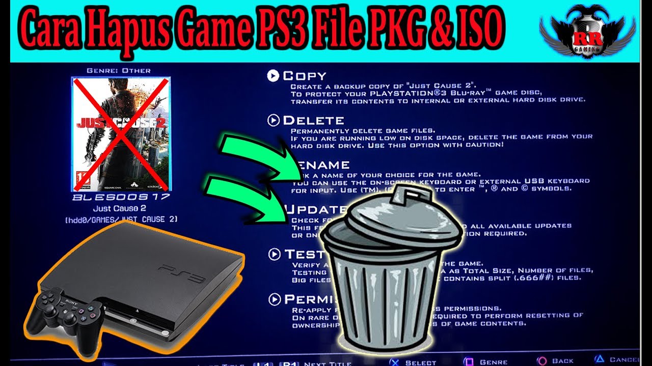 Cara install game ps3 pkg